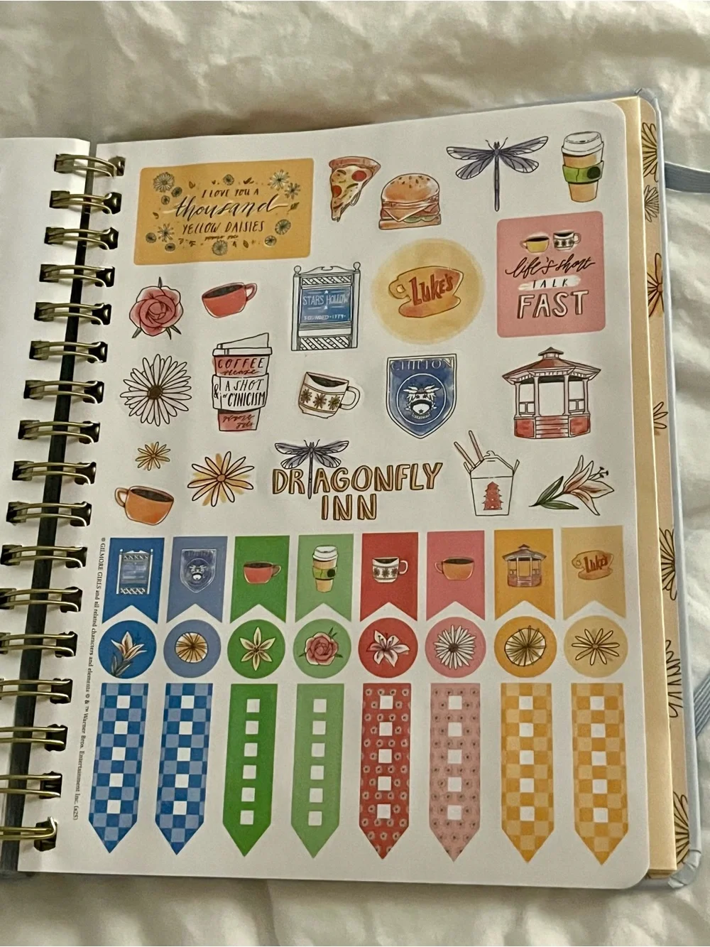 Gilmore Girls 2026 13 Month Planner with Stickers Scrapbook Collectible New